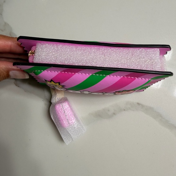 Kate Spade Pink and Green Striped Wallet - Picture 9 of 10